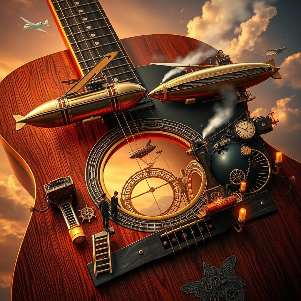 Steampunk Guitar 1