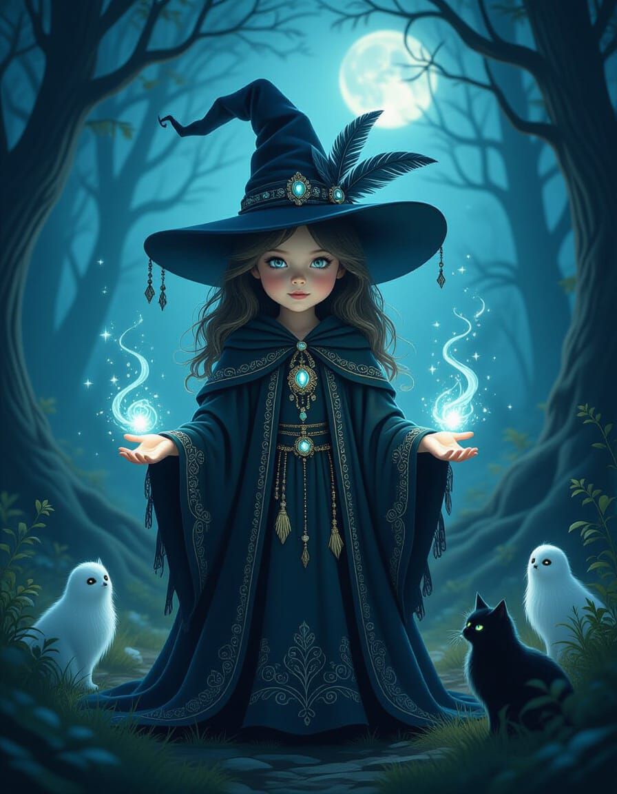 Enchanted Forest Witch at Twilight