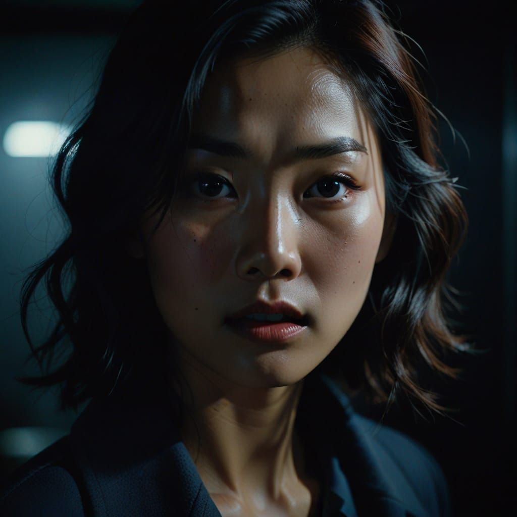 Korean Supermodel Experiences Terror: Film Noir Cinematic St...