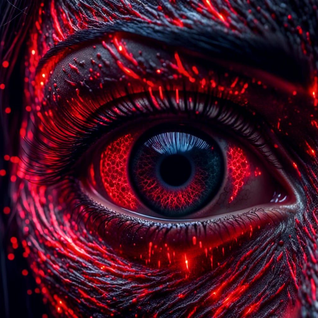 Android Night Vision Eyes with Red Laser Beams