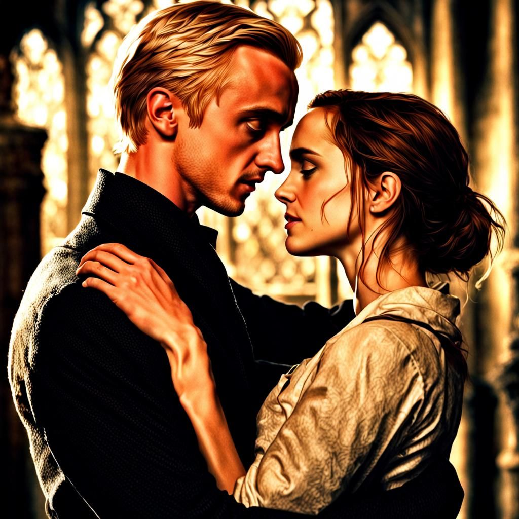 Draco and Hermione: A Passionate Embrace
