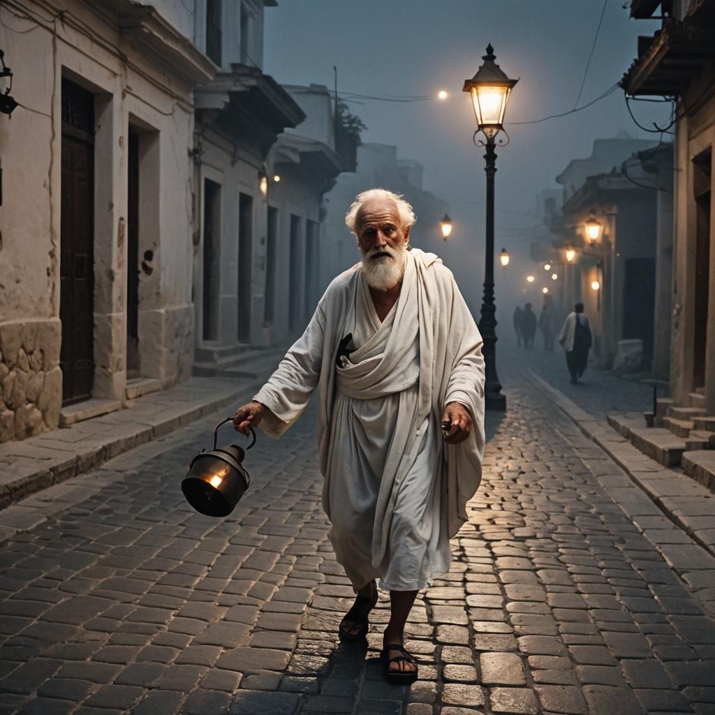 Socrates: "Gee, such a pea soup! Climate's changing."