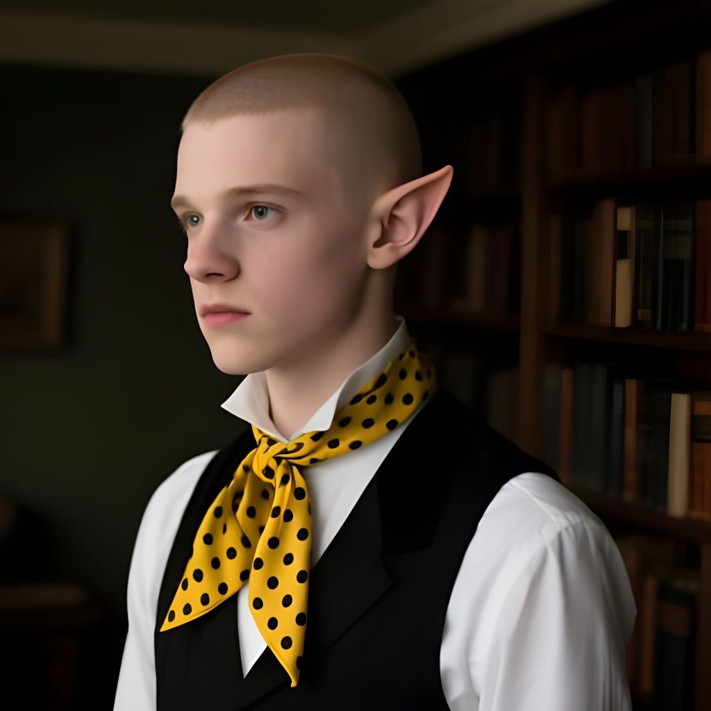 Elegant Elf Portrait in Classic Style