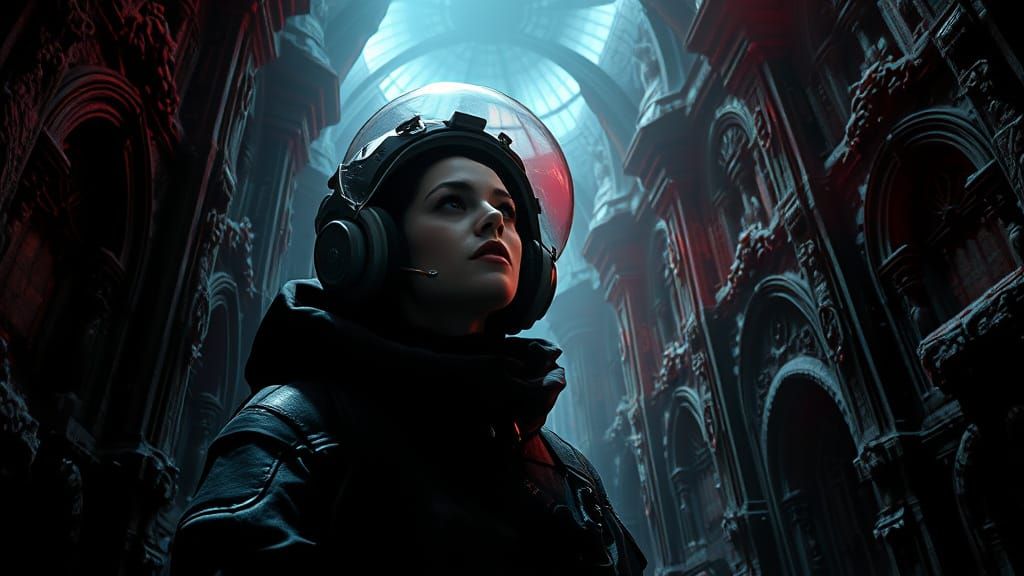 Gothic Space Horror in Photorealistic Detail