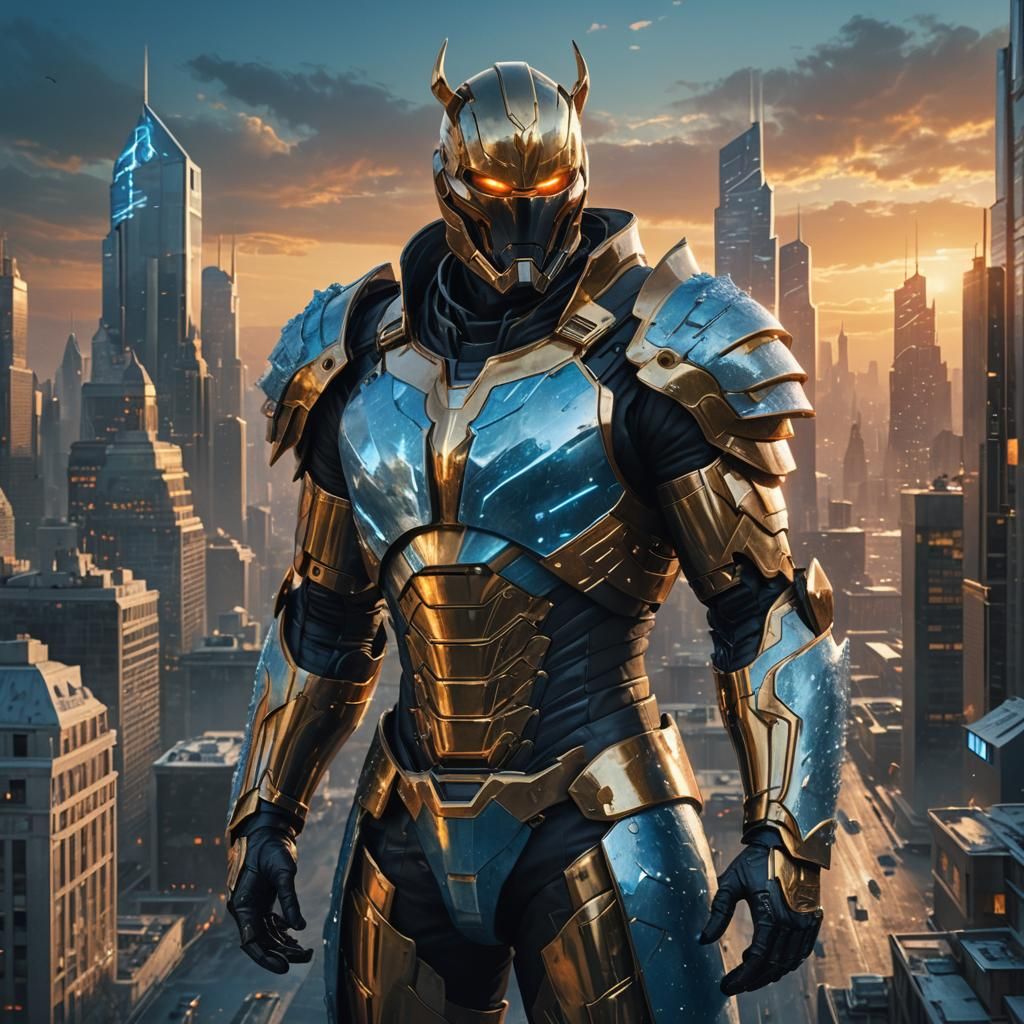 Villainous Protector in Hyperrealistic Digital Art