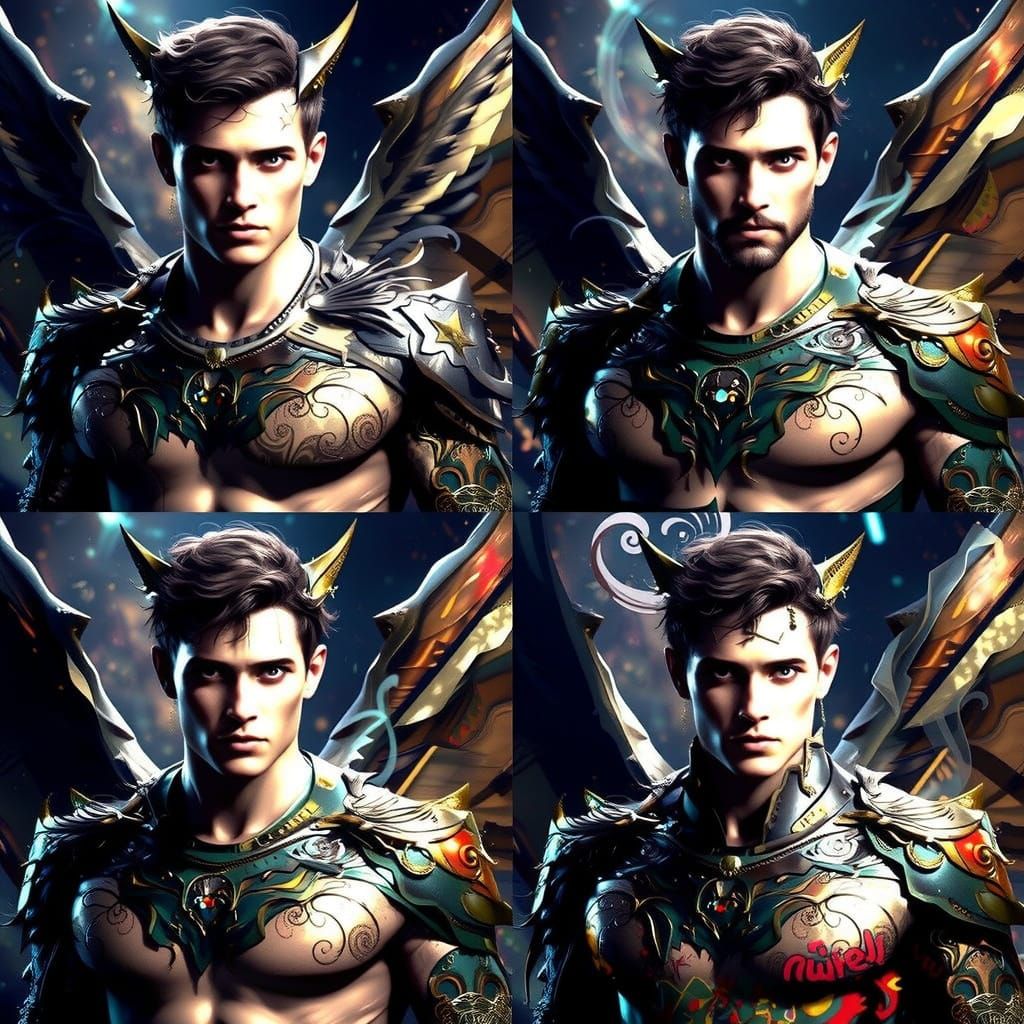 Stunning Hyper-Realistic Portrait in Art Nouveau Style with ...