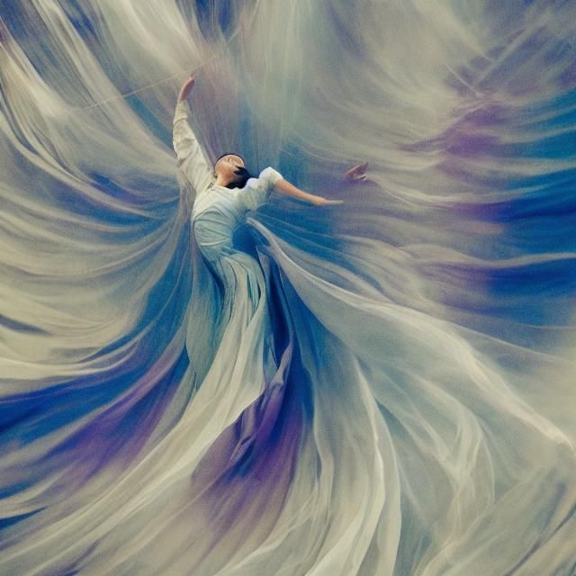 Ethereal Sacred Dance Concept Art in Film Aesthetic