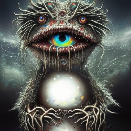 Sinister trash monster