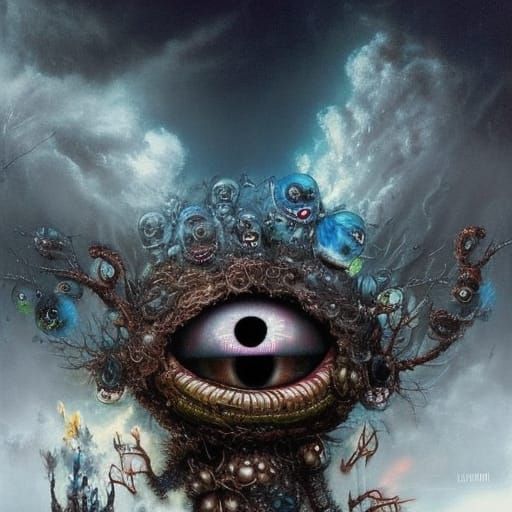 Sinister trash monster