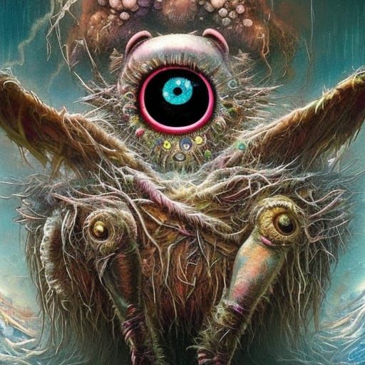 Sinister trash monster