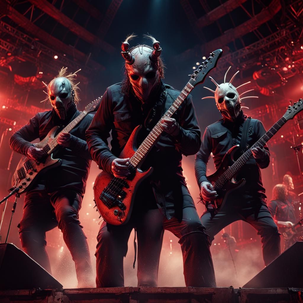 Slipknot Concert: Detailed Matte Painting in Unreal Engine
