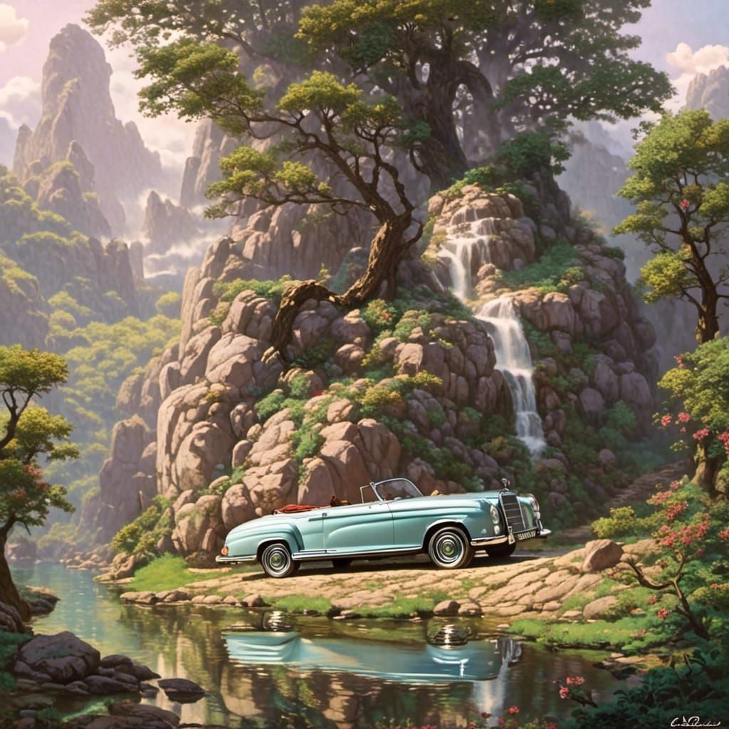 Ella Fitzgerald's Mercedes-Benz in Animated Style