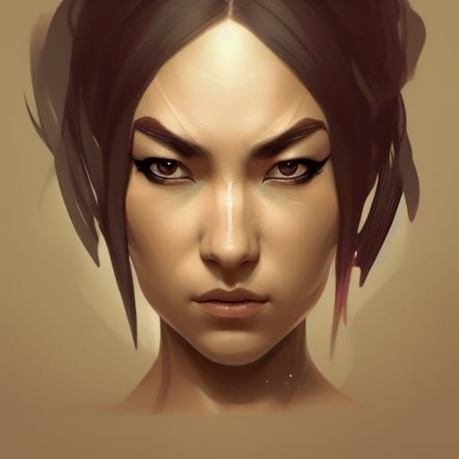 Hyperdetailed Female Ninja Portrait in 8k