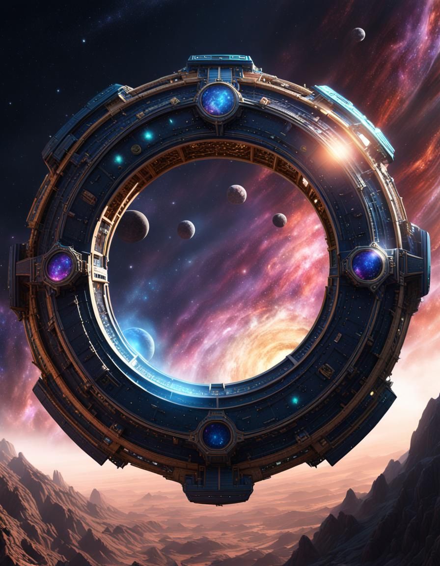 Deep Space Ring: Detailed Matte Painting