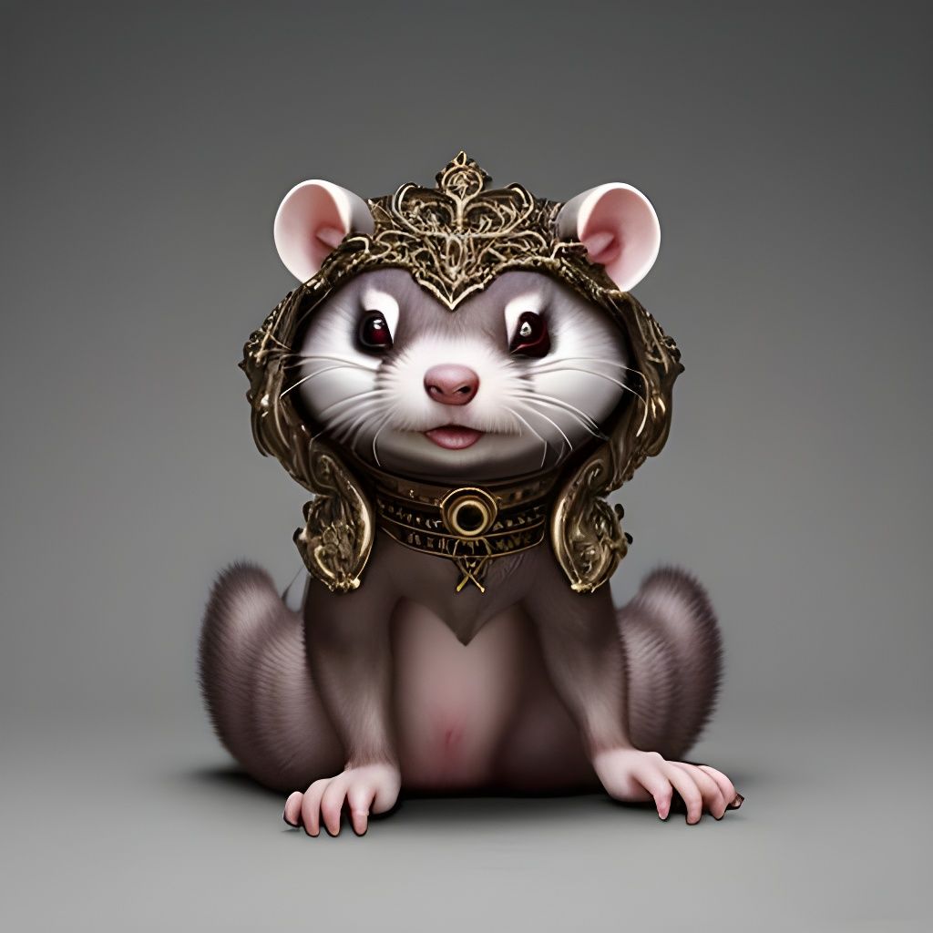 Ornate Heavy Metal Ferret Animal