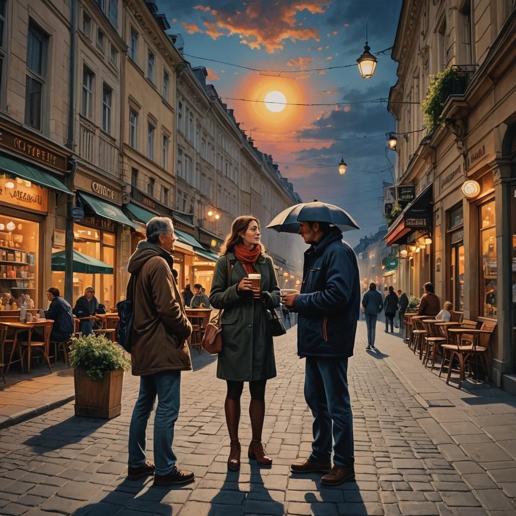 Eerie Encounter in Budapest at Night