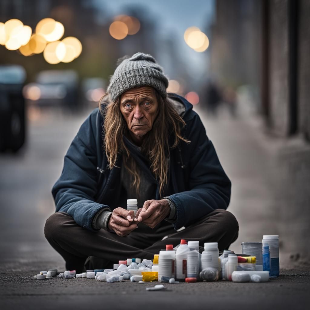 Homeless Addict: A Portrait of Despair