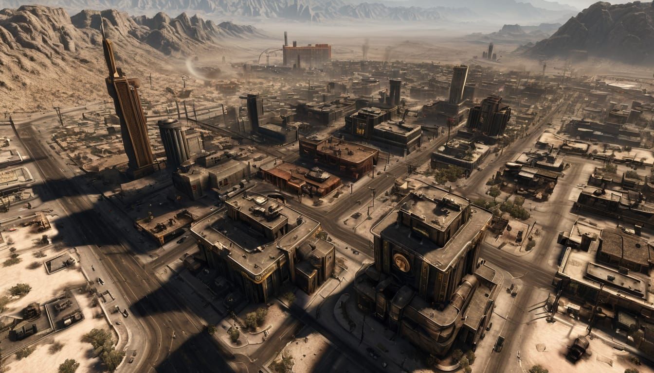 Vegas in Bloom: A Bustling Metropolis from Above