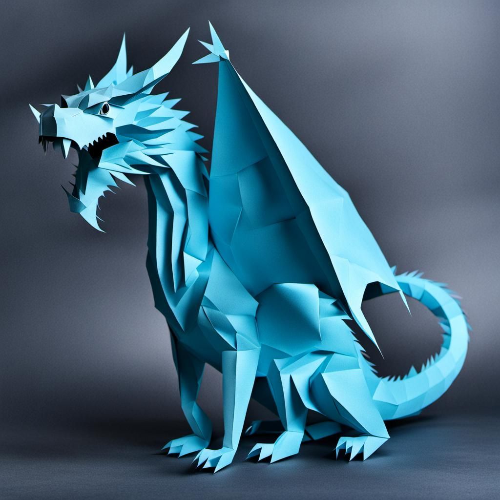Origami Paper Dragon Art