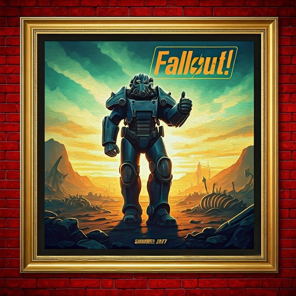 Fallout! in Neo-Impressionist Oil Painting Style