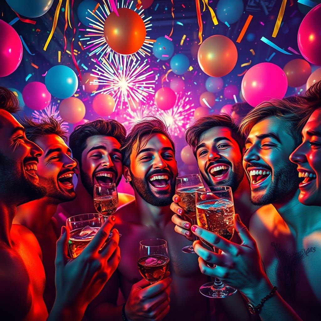 Joyful Celebration: A Vibrant Party Scene