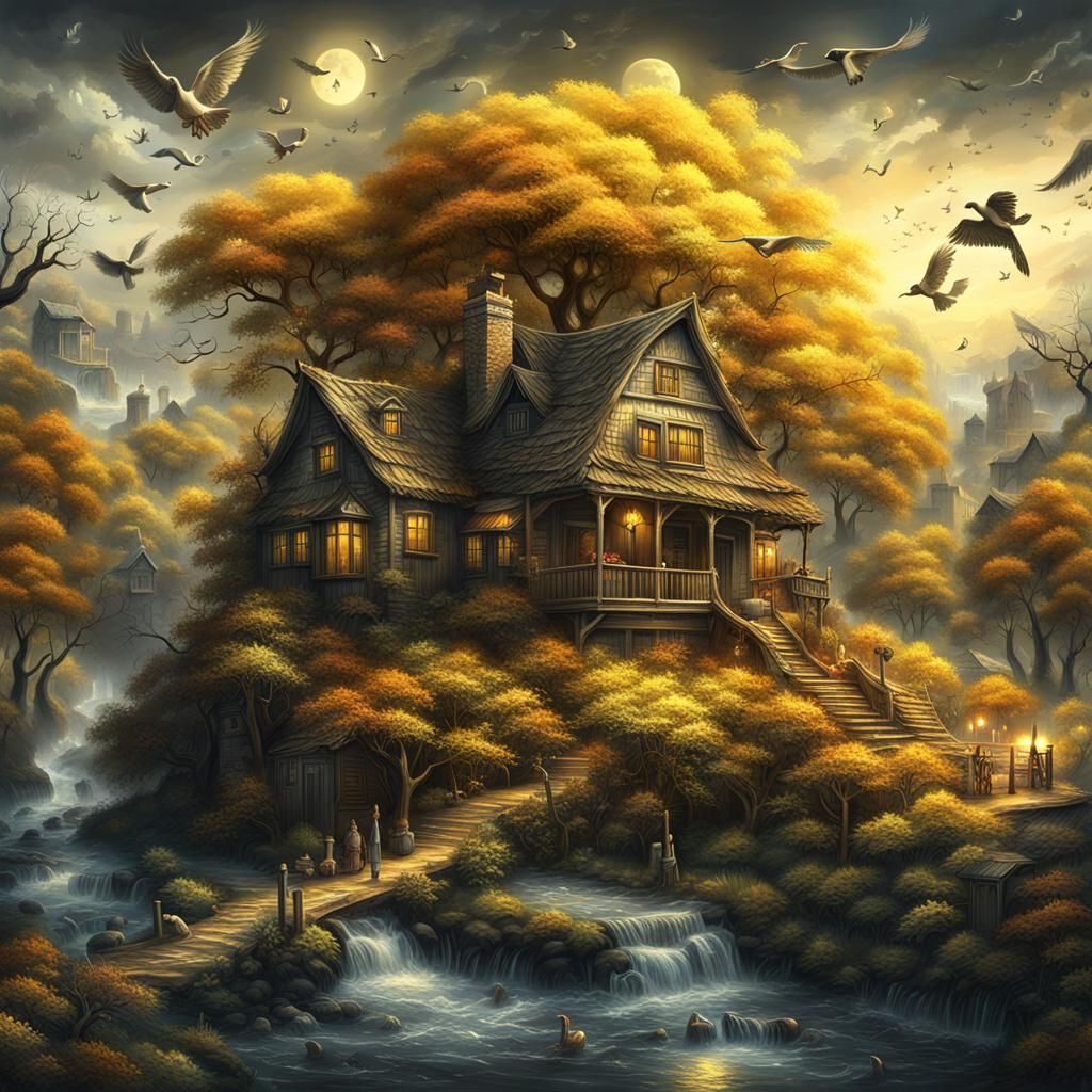 Musical World: Detailed Cinematic Digital Painting