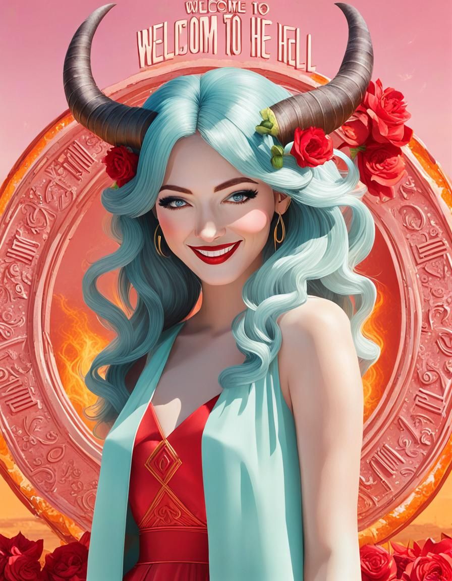 Welcome to Hell: A Cheerful Travel Poster