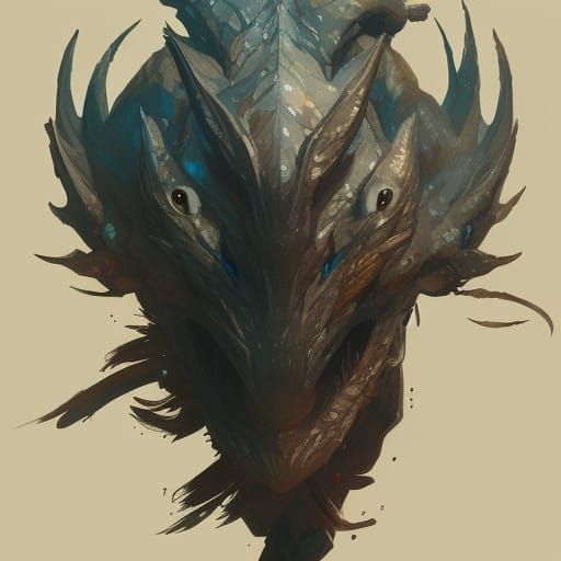 Chibi Teal Dragon Portrait in Detailed Digital Art