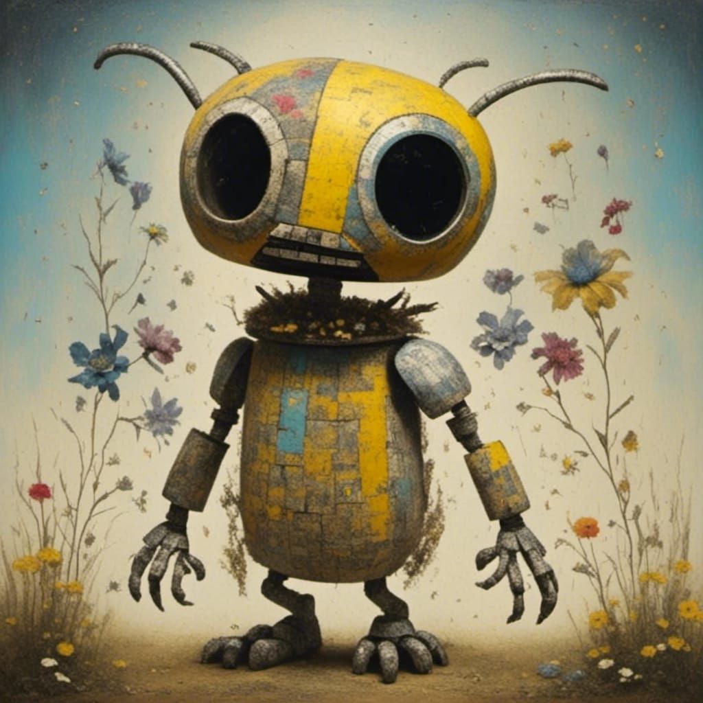 Abstract Dolls in Indigo Noon Style