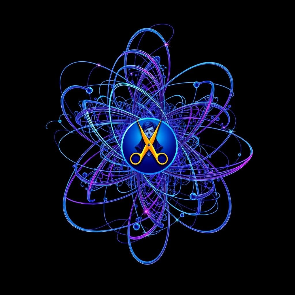 Abstract Atomic Fission with 3D Avatar and Cosmic Hues