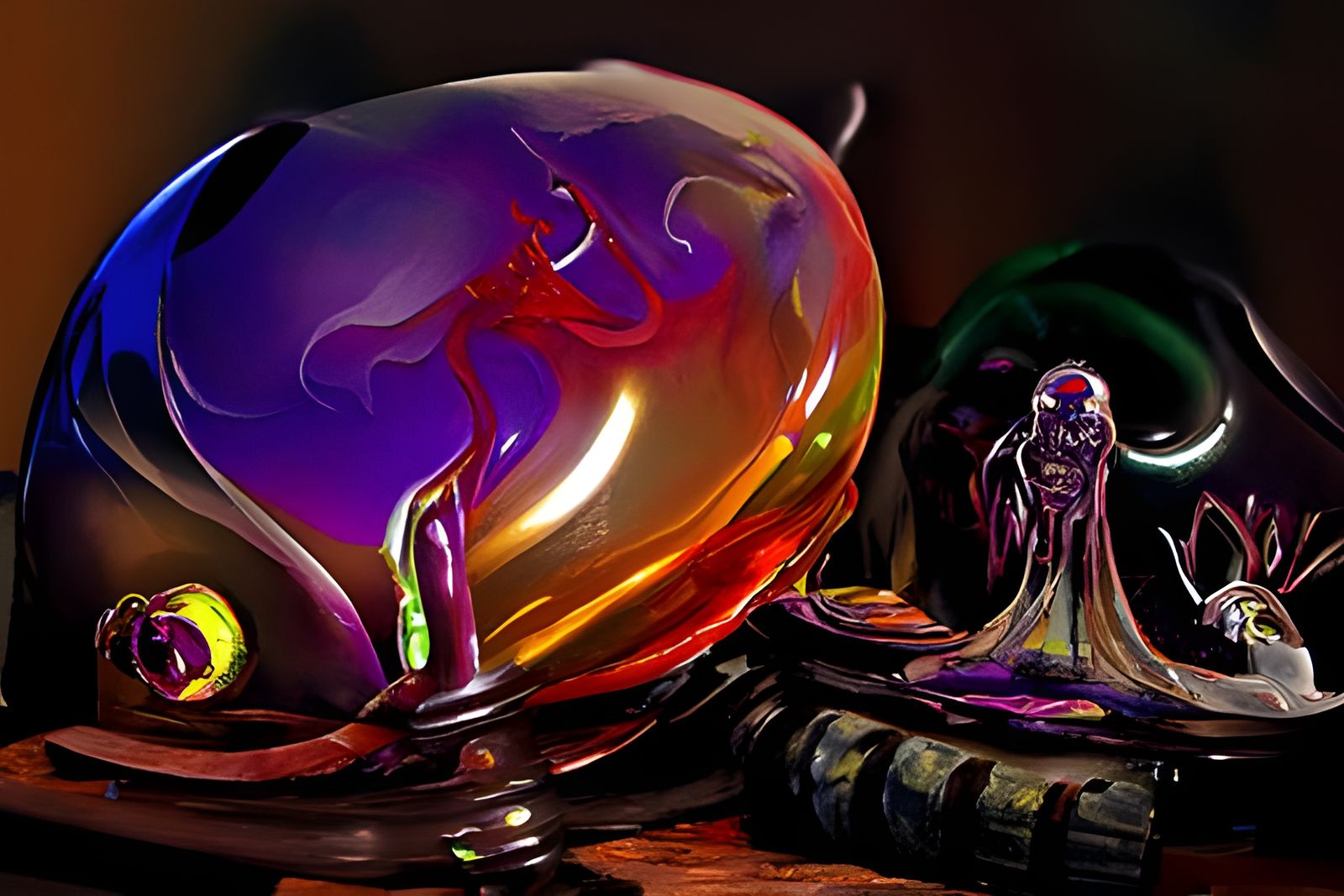 Translucent Jell-O Monster in Dr. Strange Comic Style