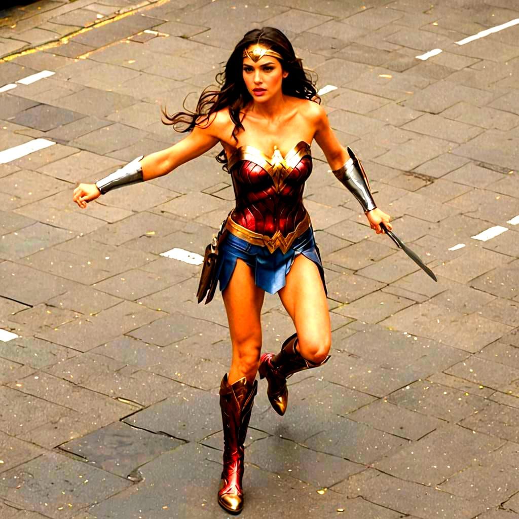 Wonder Woman in London Digital Art