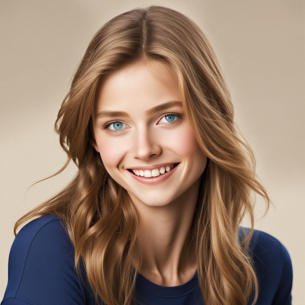 Attractive Teen Model in Restaurant Setting