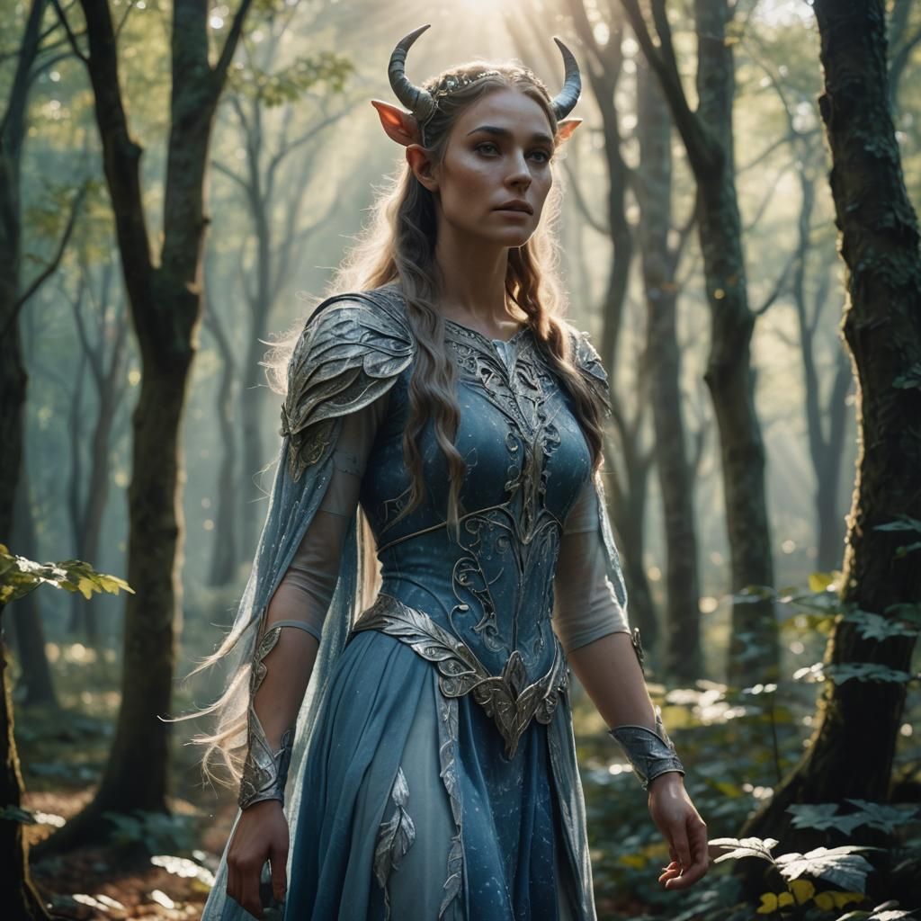Female Centaur in Mystical Forest, Cinematic Film Still