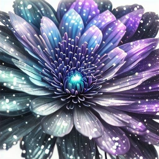 Serene Alcohol Ink Irises in Soft Purple Hues