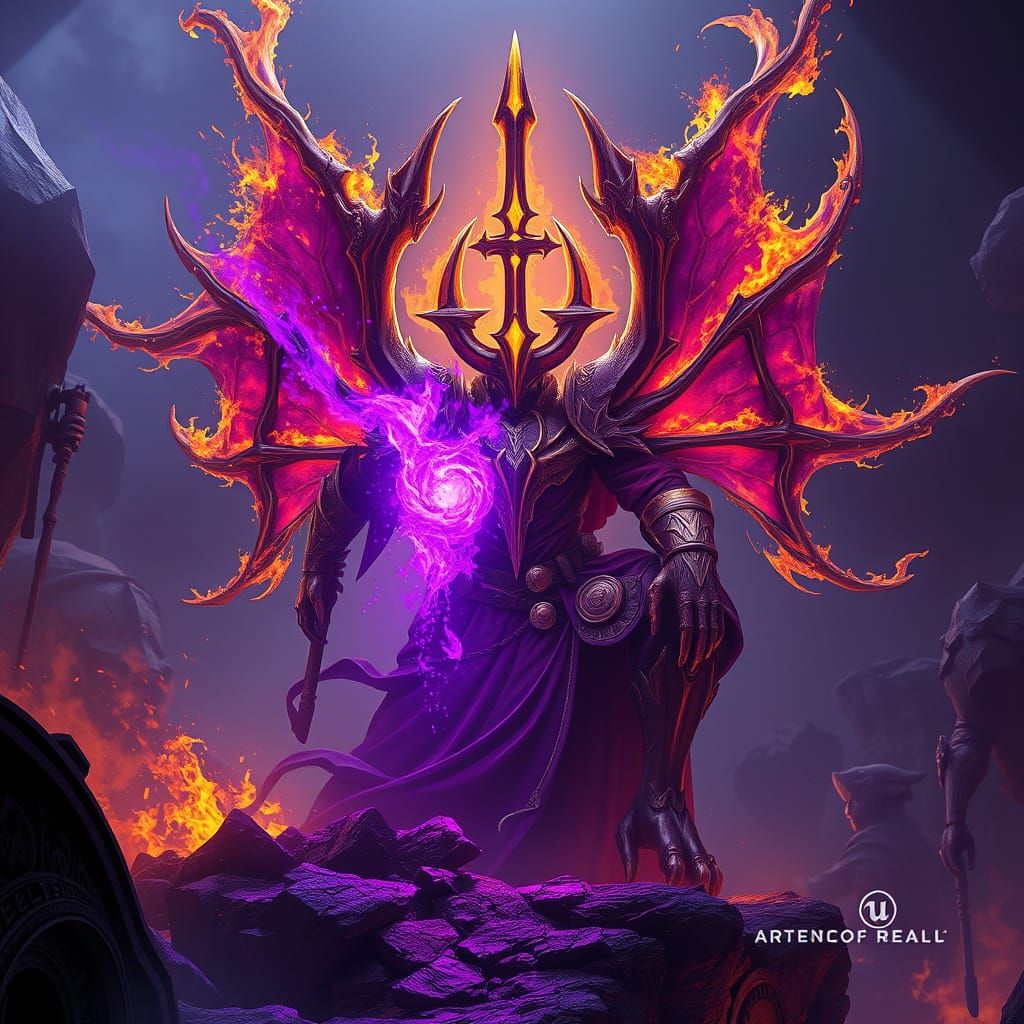 Ethereal Dark Fantasy Masterpiece in OLED Style