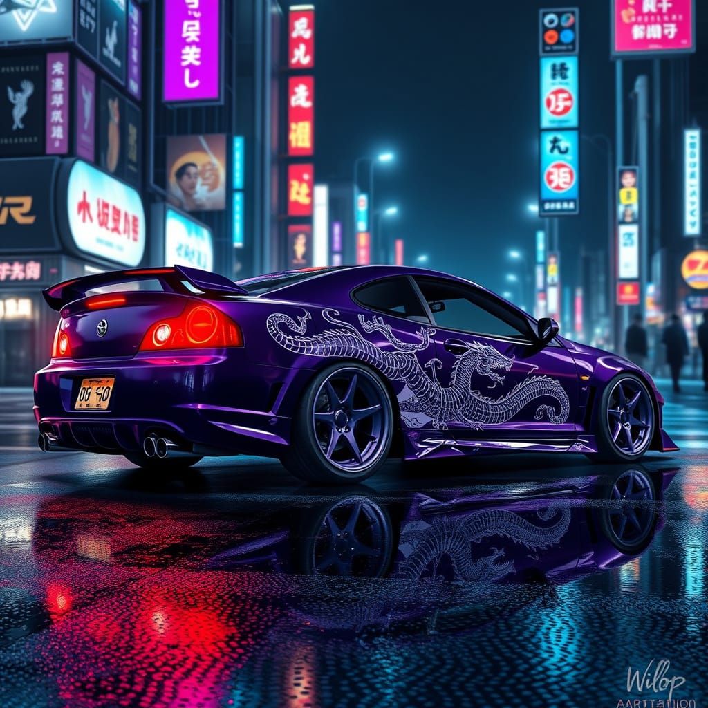 Cobalt SS in Cyberpunk Tokyo Drift Scene