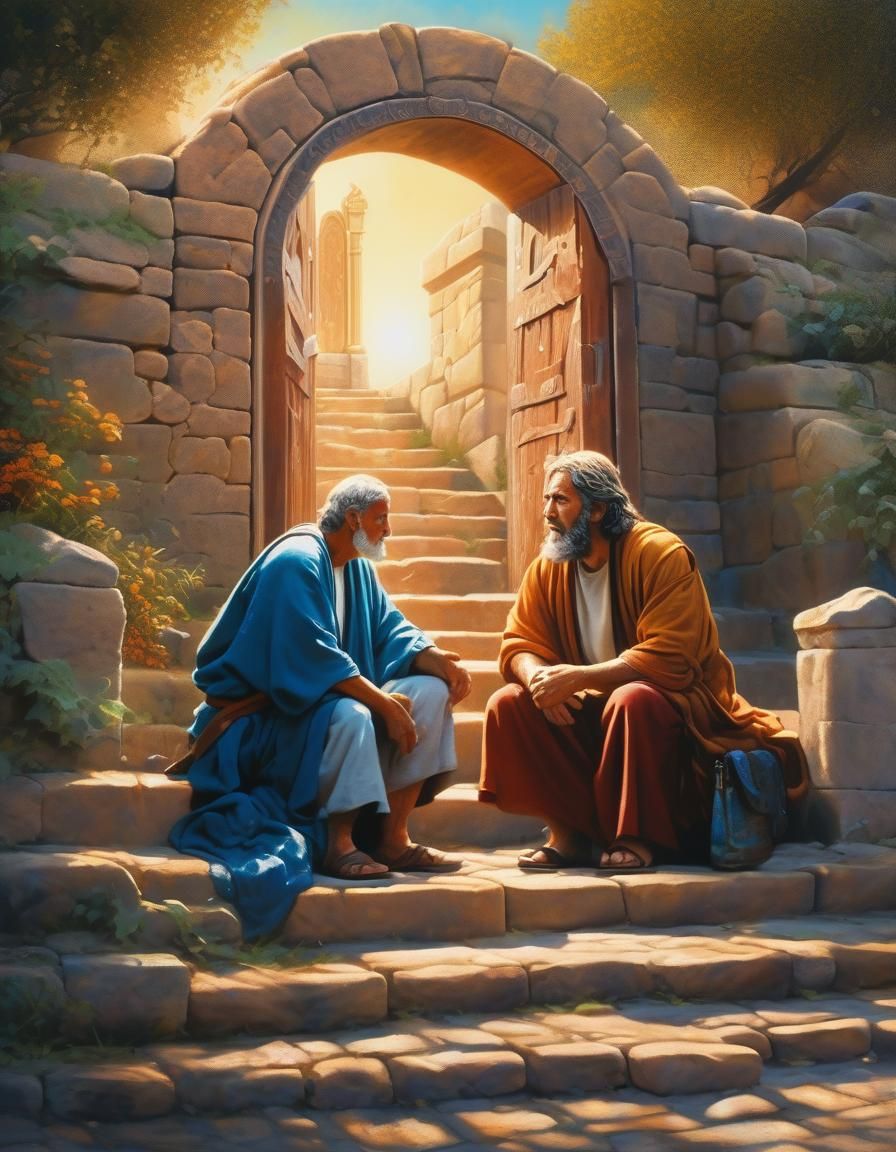 Peter and John Healing a Man