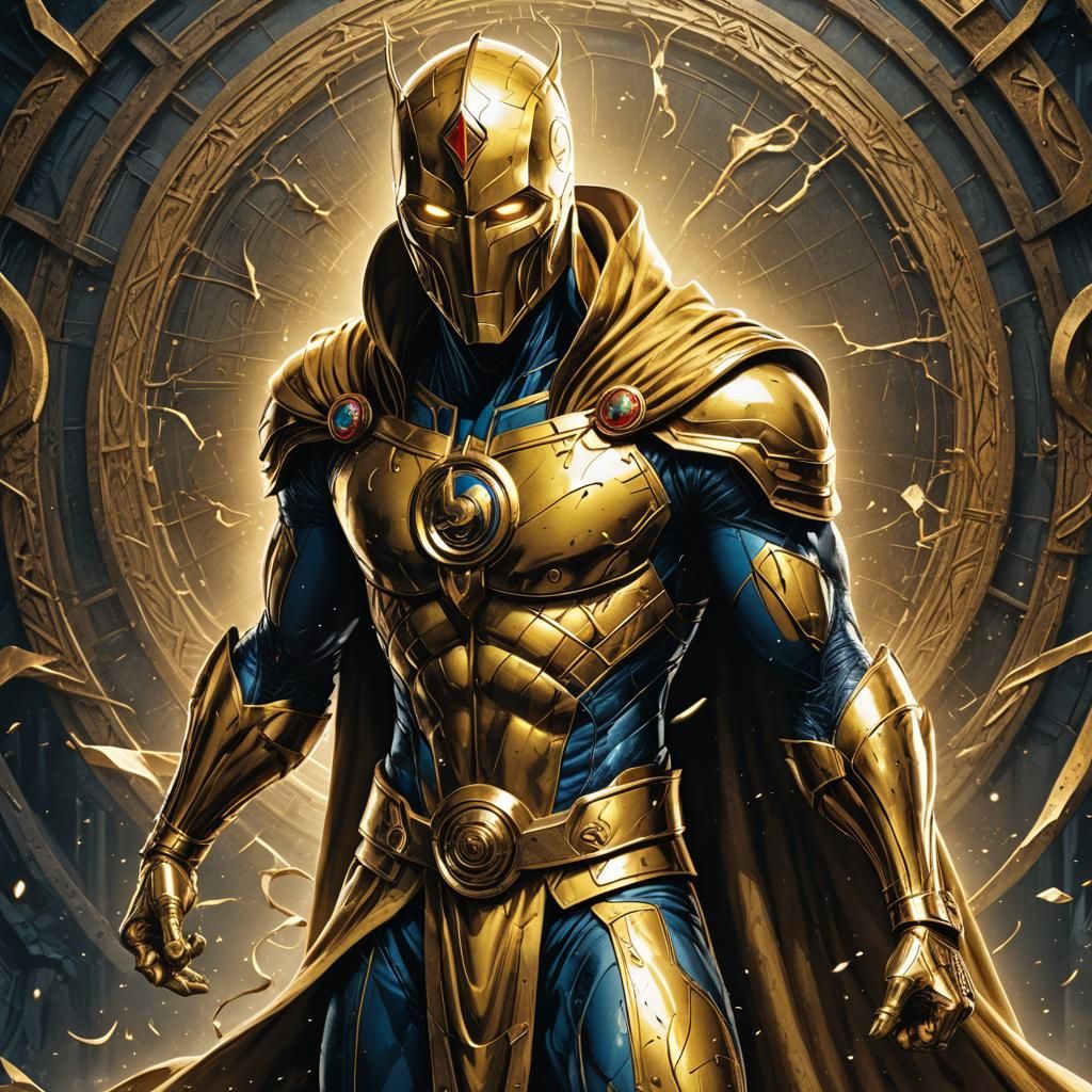 Hyperrealistic Dr. Fate Concept Art