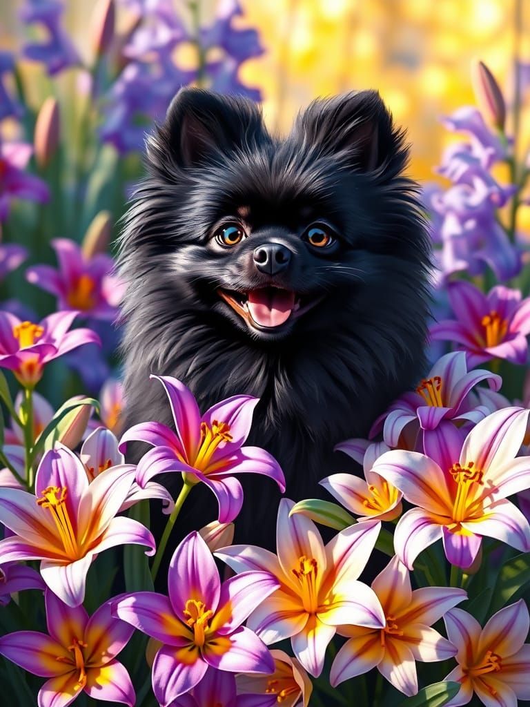 Vibrant Easter Celebration in Whimsical Anime Style