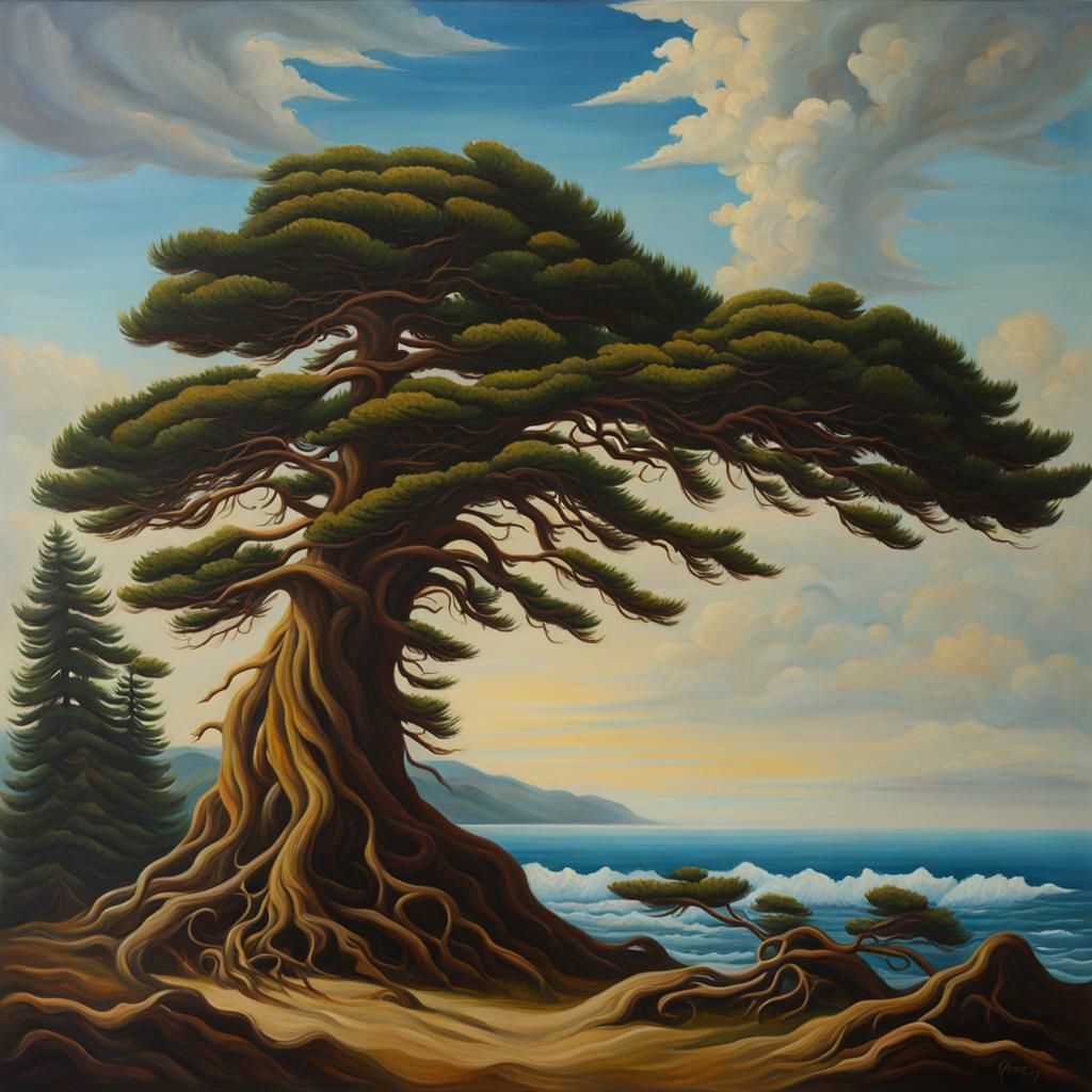 West Coast Landscape in Baroque Oil Painting