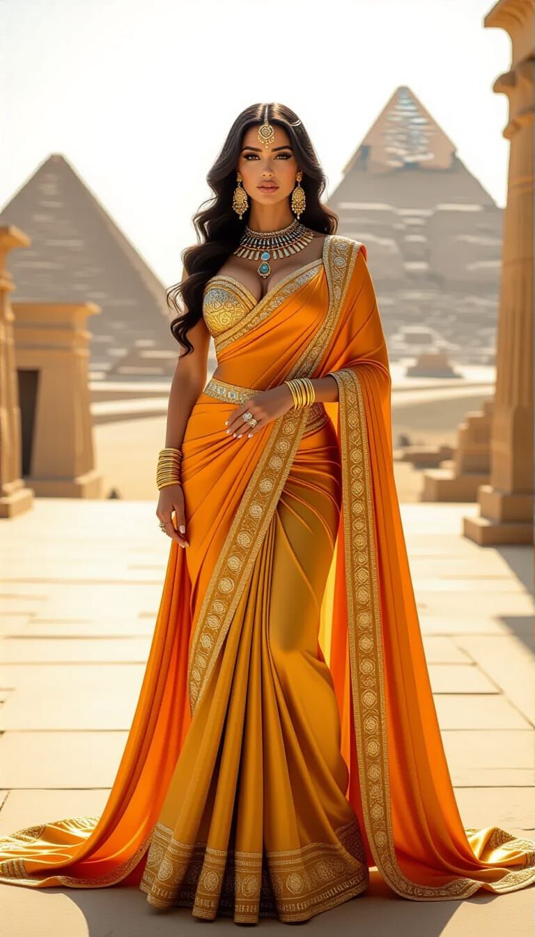 Egyptian Goddess in Vogue Fashion Photography