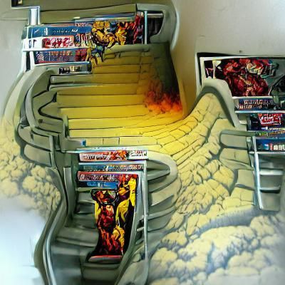 Stairs to Heaven and Hell: Marvel Comics Style