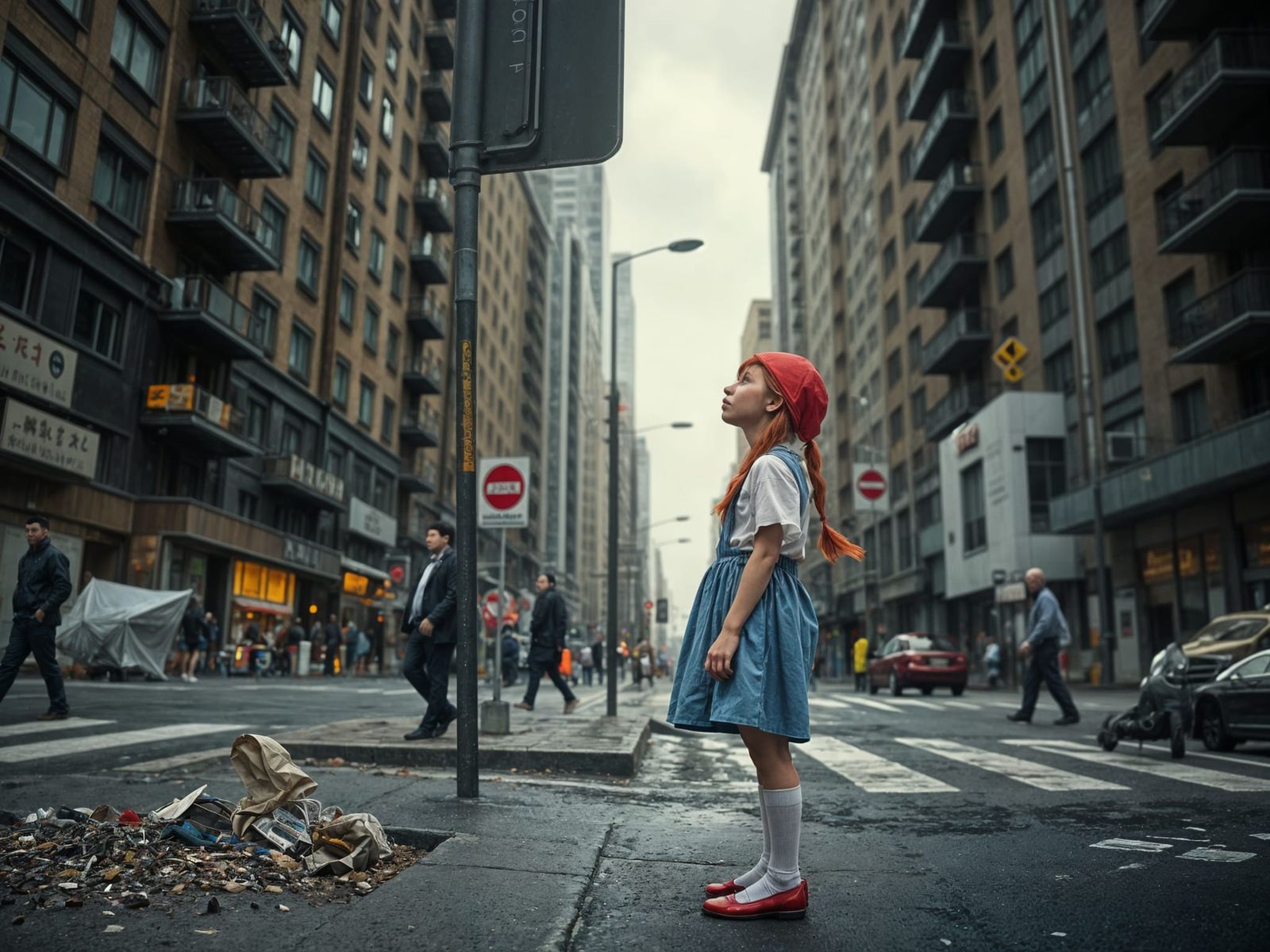 Alice in Wonderland: Lost in a Realistic City