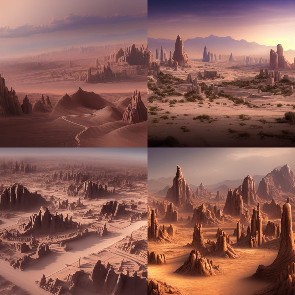 Desert City Concept Art in 8k Resolution