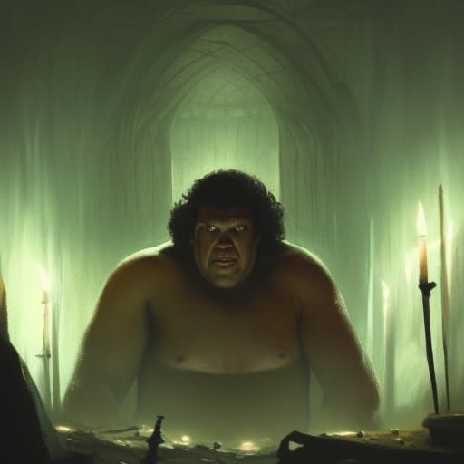 Andre the Giant in Dark Fantasy Dungeon