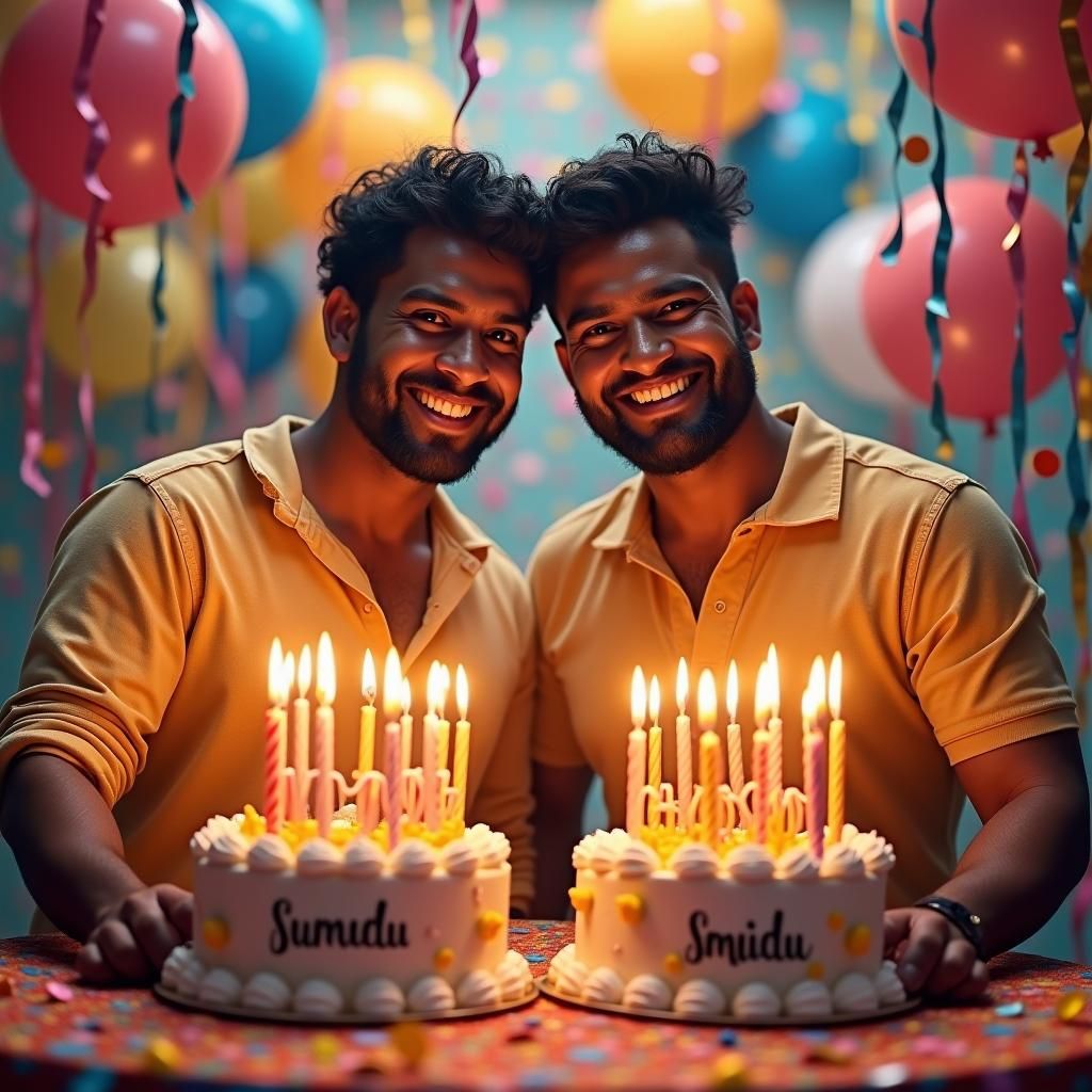 Birthday Celebration: Joyful Selfie in a Festive Setting