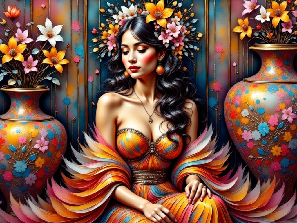 She loved vibrant Colours