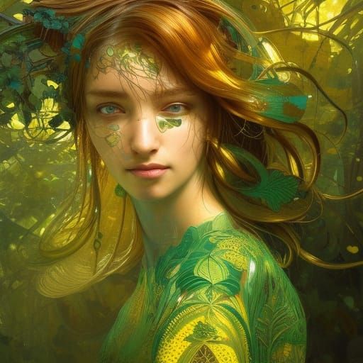 Majestic Vivid Treehouse in Hyperdetailed Digital Art