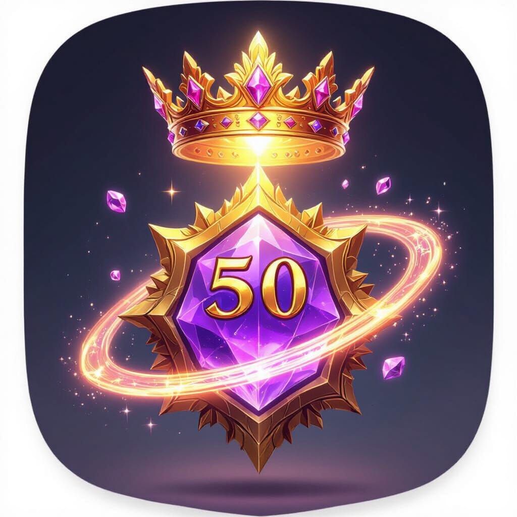 Mythic CGI Rune Icon: Crowned Apex Rune 50